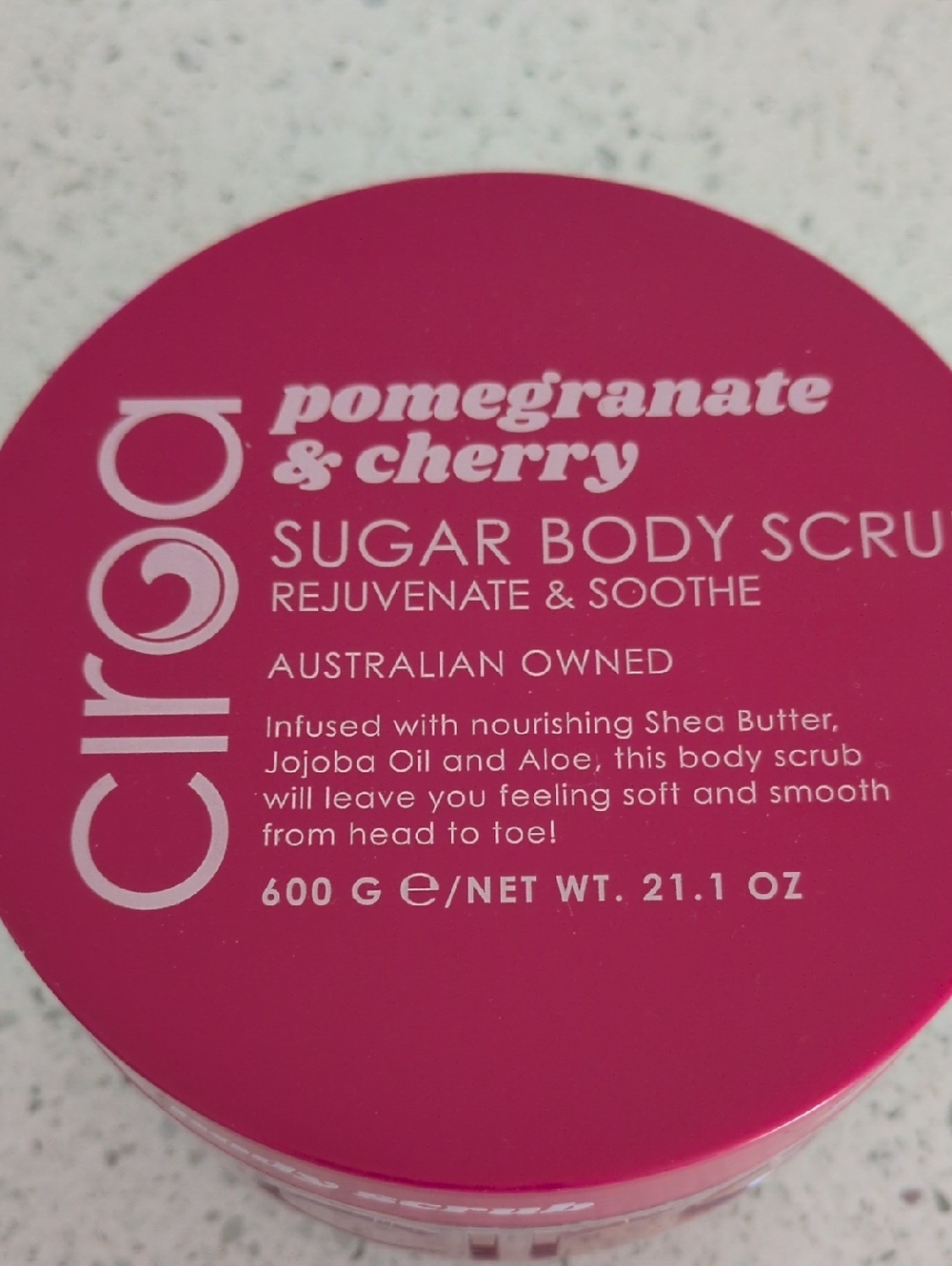 CIROA Pomegranate & Cherry Sugar Body Scrub - Pink Australian,